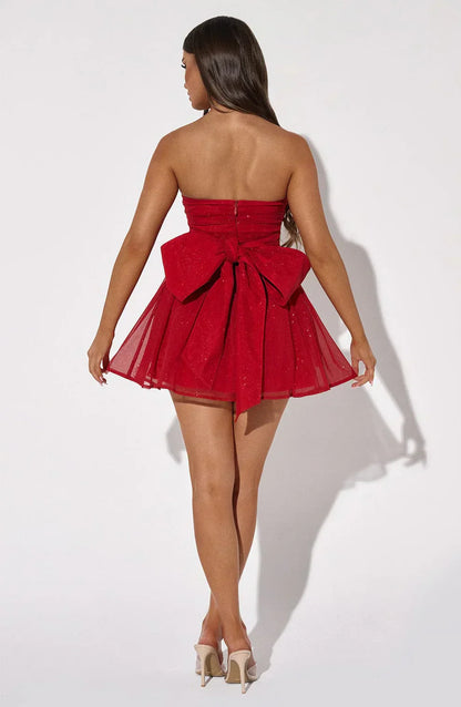 "Bozana" Minikleid mit Schleife