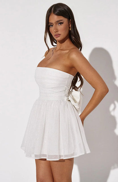 "Bozana" Minikleid mit Schleife