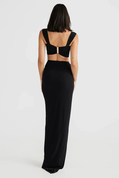 "Clara" Maxikleid mit Cut-Outs