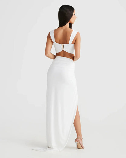 "Clara" Maxikleid mit Cut-Outs