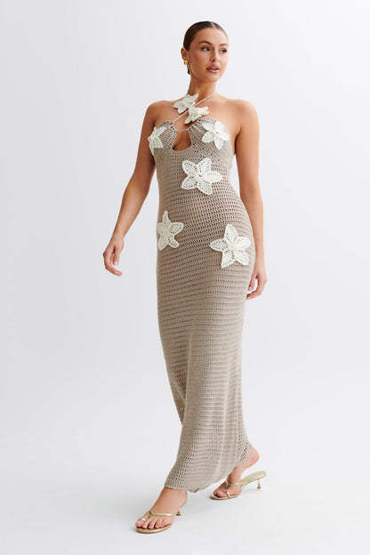 "Vaiana" Gehäkeltes Maxikleid