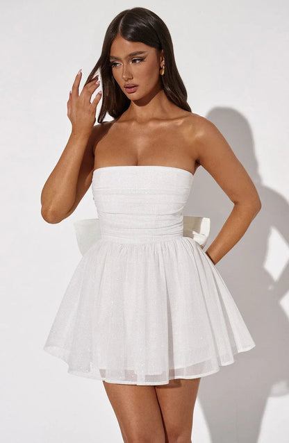 "Bozana" Minikleid mit Schleife