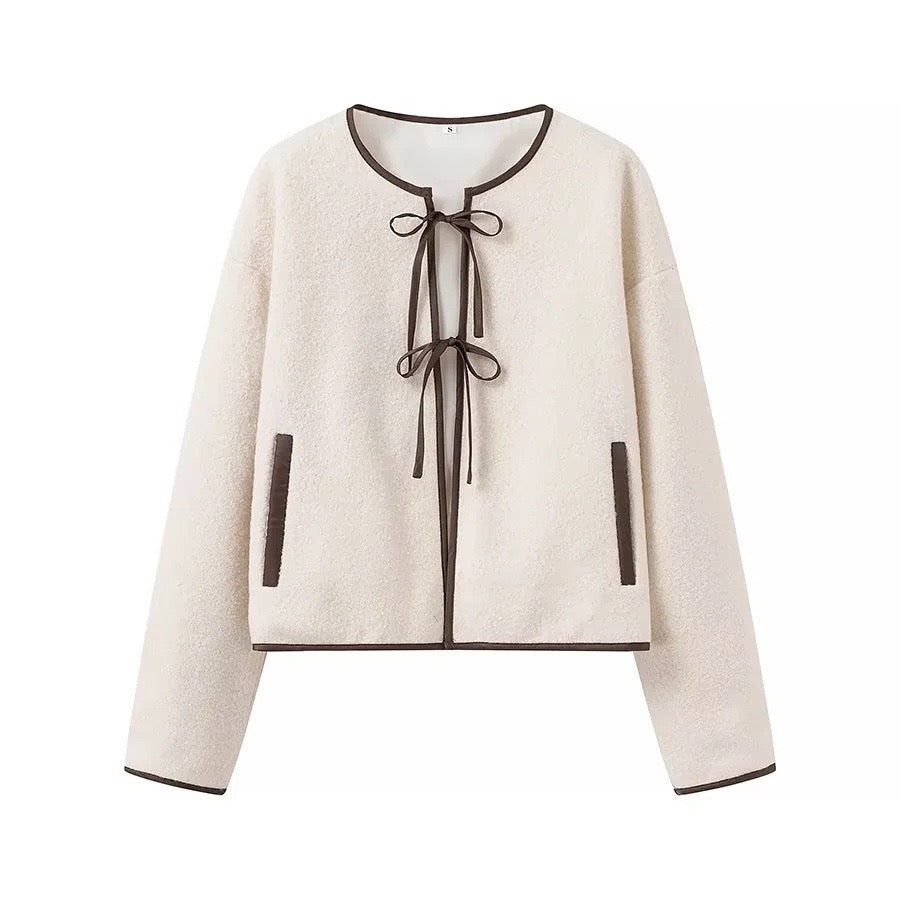 "Belinda" Cardigan mit Schleife