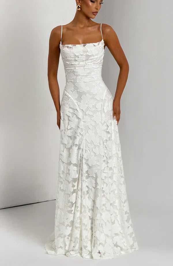"Floral Lace" Maxikleid